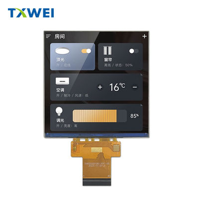 3.92 pulgadas 480*480 cuadrado LCD Monitor 500cd/m2 Módulo de pantalla táctil