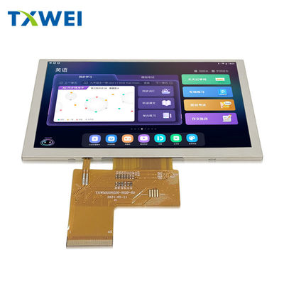 5 pulgadas IPS LCD TFT 800 * 480 Resolución RGB 24 Interfaz Modulo de pantalla LCD con ST7262