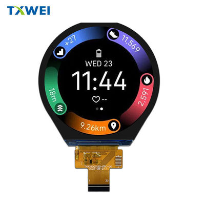3.4 pulgadas pantalla circular TFT LCD a todo color pantalla táctil personalizada