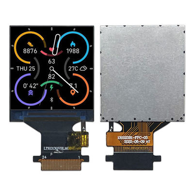1.3 pulgadas de pantalla LCD inteligente portátil cuadrada IPS panel de pantalla TFT LCD