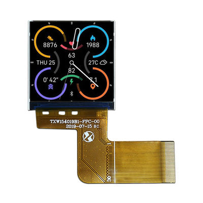 1Pantalla de visualización TFT cuadrada de.54 pulgadas IPS panel de visualización de alto brillo Interfaz RGB