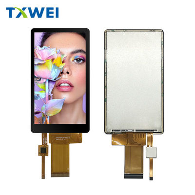 4Pantalla LCD RGB de 5 pulgadas con ángulo de visión completo y toque capacitivo de 40 pines para pantallas verticales y horizontales