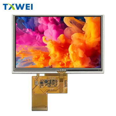 Control industrial de 5 pulgadas montado en un coche con pantalla táctil capacitiva Interfaz RGB con resolución 800x480