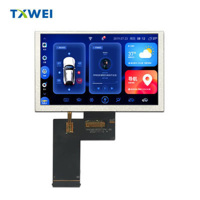 Modulo de pantalla TFT a color de 5 pulgadas, pantalla táctil LCD de 1200 nits de alto brillo