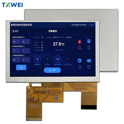5.0 pulgadas LCD 800*480 Resolución Interfaz RGB Control industrial Display LCD médico