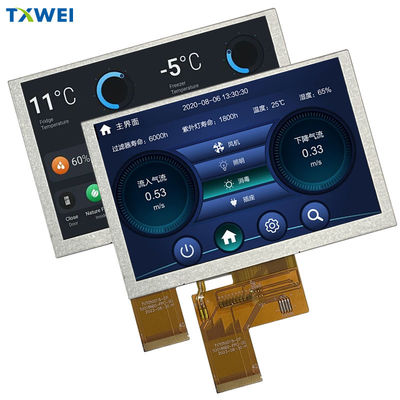 Pantalla LCD TFT de 5 pulgadas IPS Alto brillo 800 * 480 Pantalla de alta definición