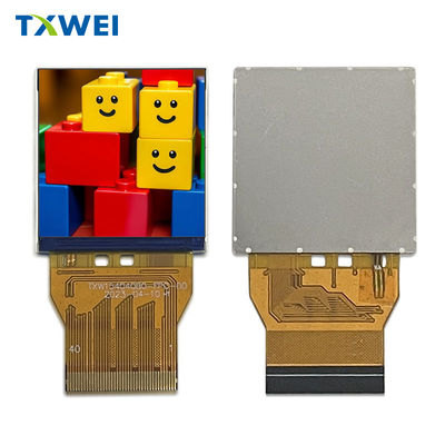 Pantalla LCD de reloj telescópico cuadrado de 1,54 pulgadas 320*320 con corriente de retroiluminación de 60 mA e interfaz RGB de 18 bits