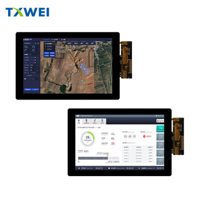 Panel de visualización de control remoto para drones, ensamblaje de alto brillo, laminación completa táctil integrada Incell de 7 pulgadas, 1200x1920